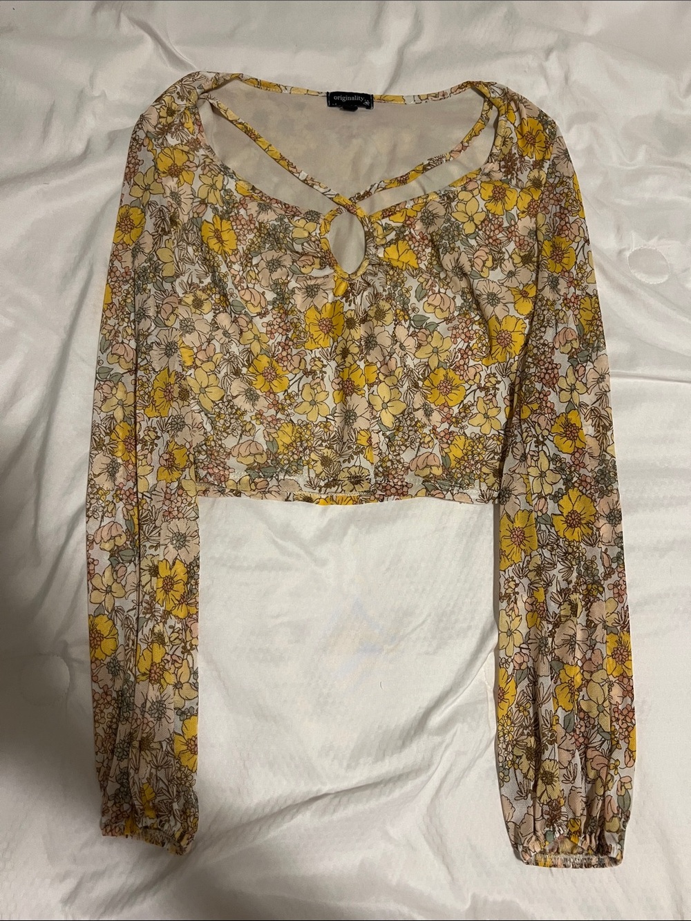 Originality long-Sleeve Crop Top